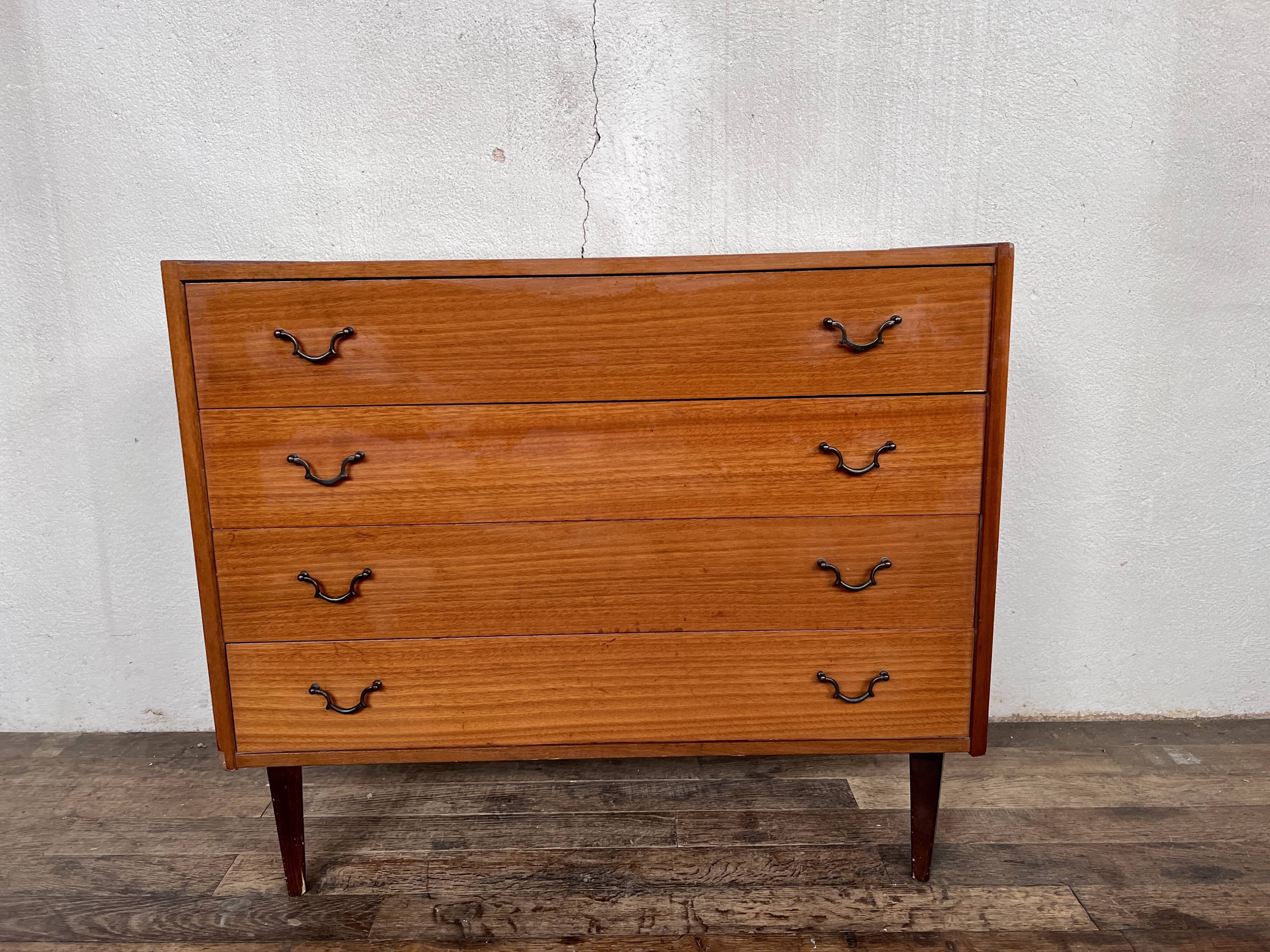 Vintage teak chest of drawers