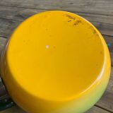 Vintage enameled apple shaped kettle