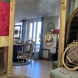 Miroir en bois doré Napoléon III 186x119cm