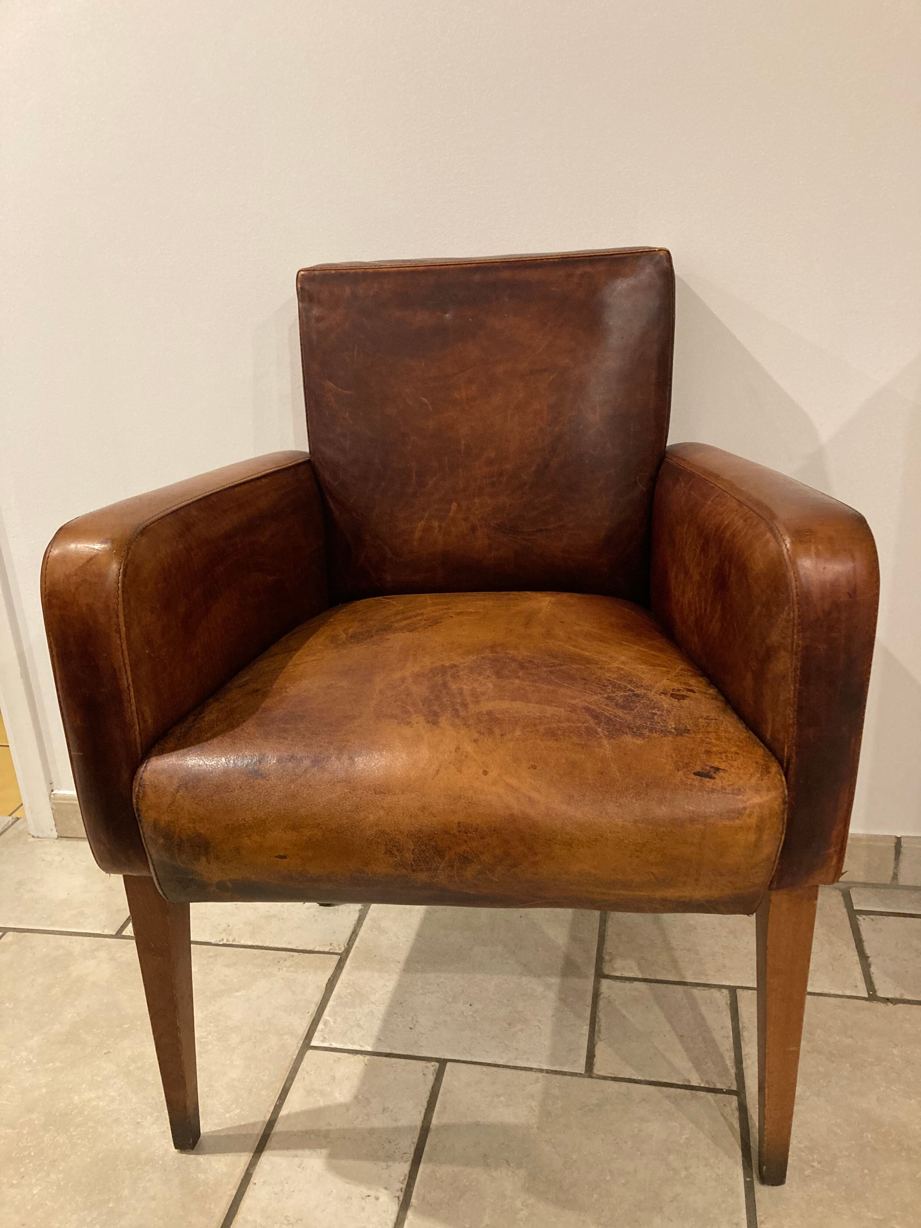 Leather armchair