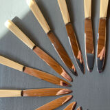 Box of 24 stainless and bakelite knives