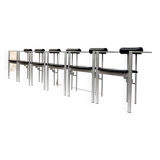 Set of 6 postmodern Trix armchairs by K.F. Förster for KFF Design, Germany, 1980s