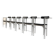 Set of 6 postmodern Trix armchairs by KF Förster for KFF Design, Germany, 1980.