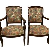 Quatre fauteuils en acajou d’époque XIXeme