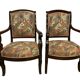 Four 19th century mahogany armchairs
