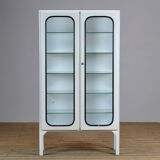 Glass & Iron Medical Cabinet, 1970s