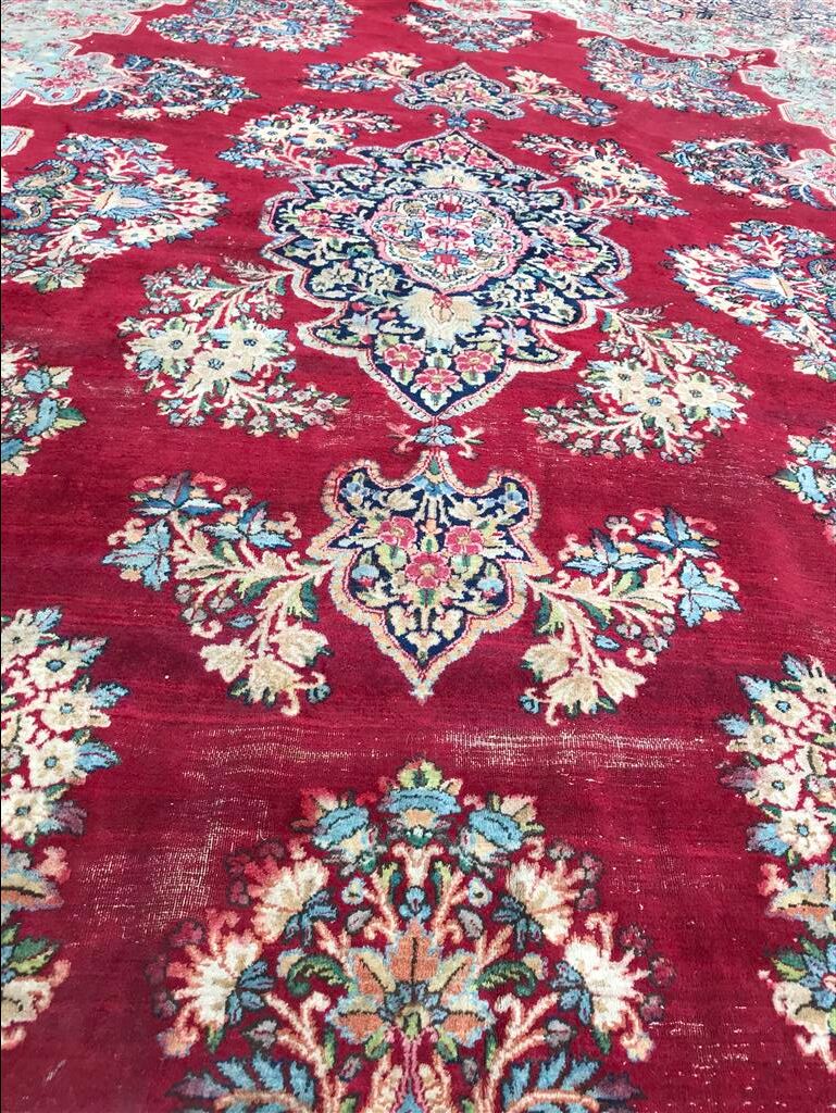Persian Kerman rug handmade 273 x 353 cm