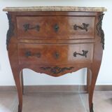 Louis XV curved chest of drawers
