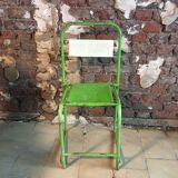 Chaise métallique vintage