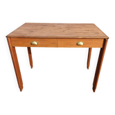 Art deco mahogany and pine table