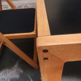 Dining table set and 4 chairs 80s
