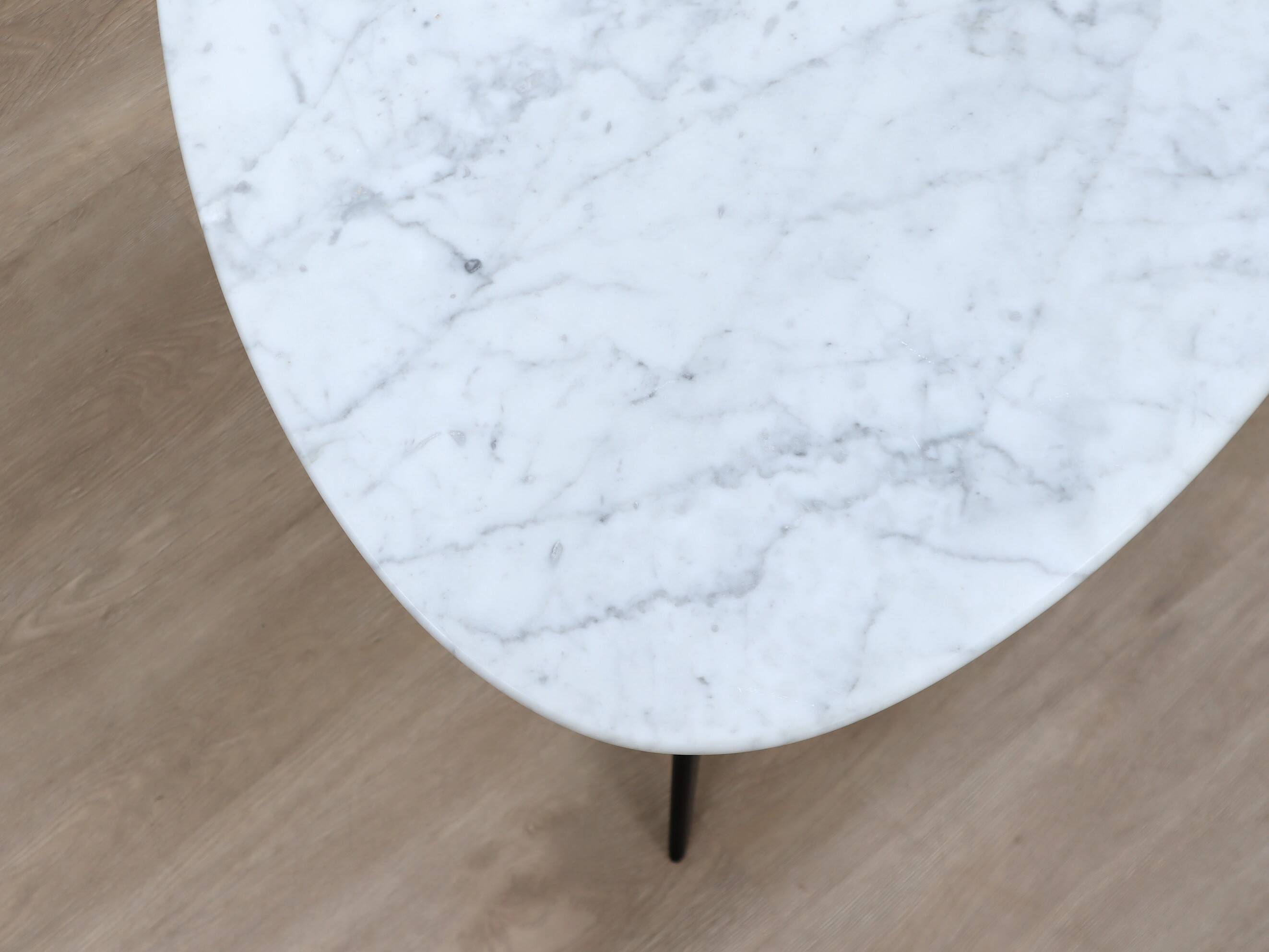 Mid century organic design tripode marble coffee table 1950s