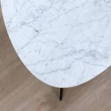 Mid century organic design tripode marble coffee table 1950s