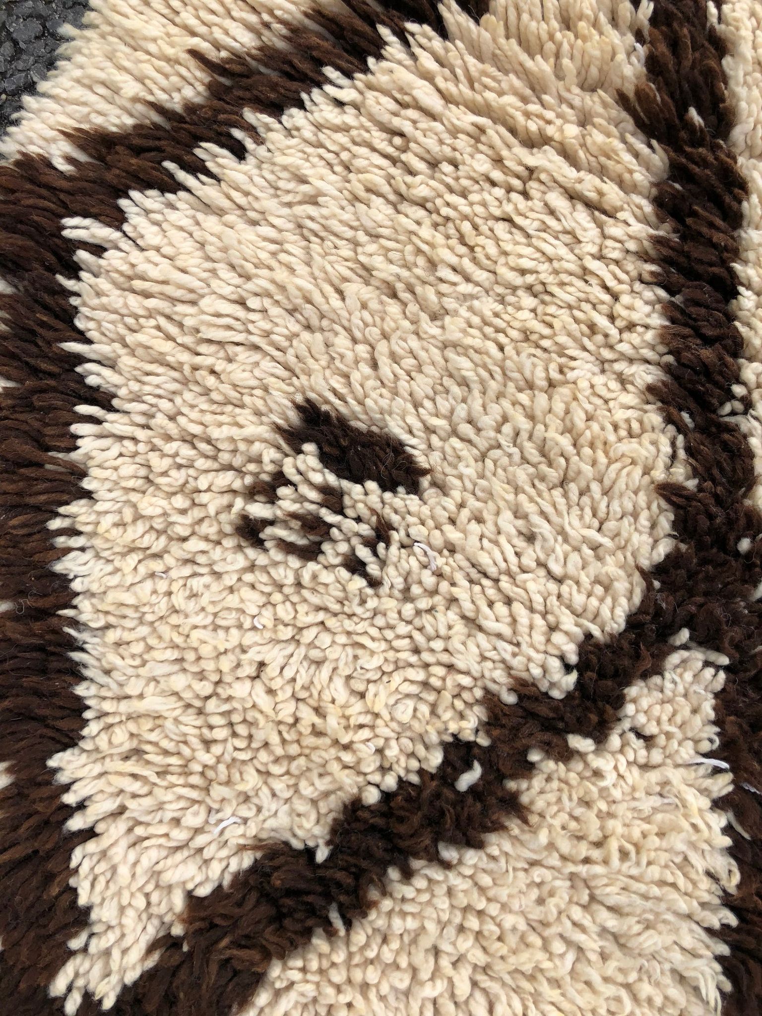 Tapis berbère Beni Ouarain vintage en laine 85x170 cm