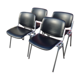 4 chairs Giancarlo Piretti for Castelli