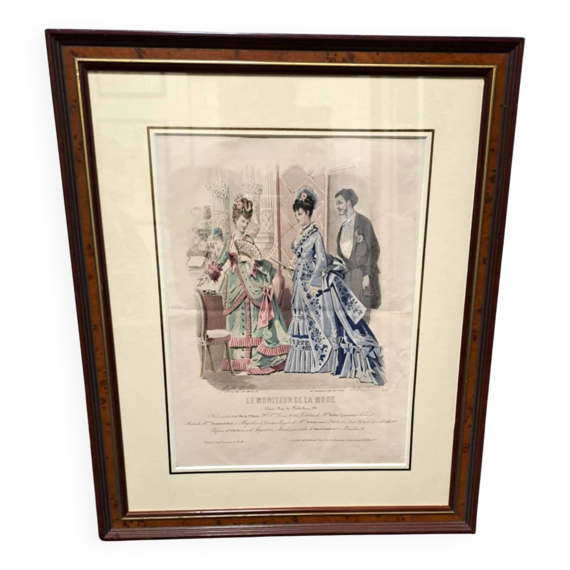 Fashion sketch under frame