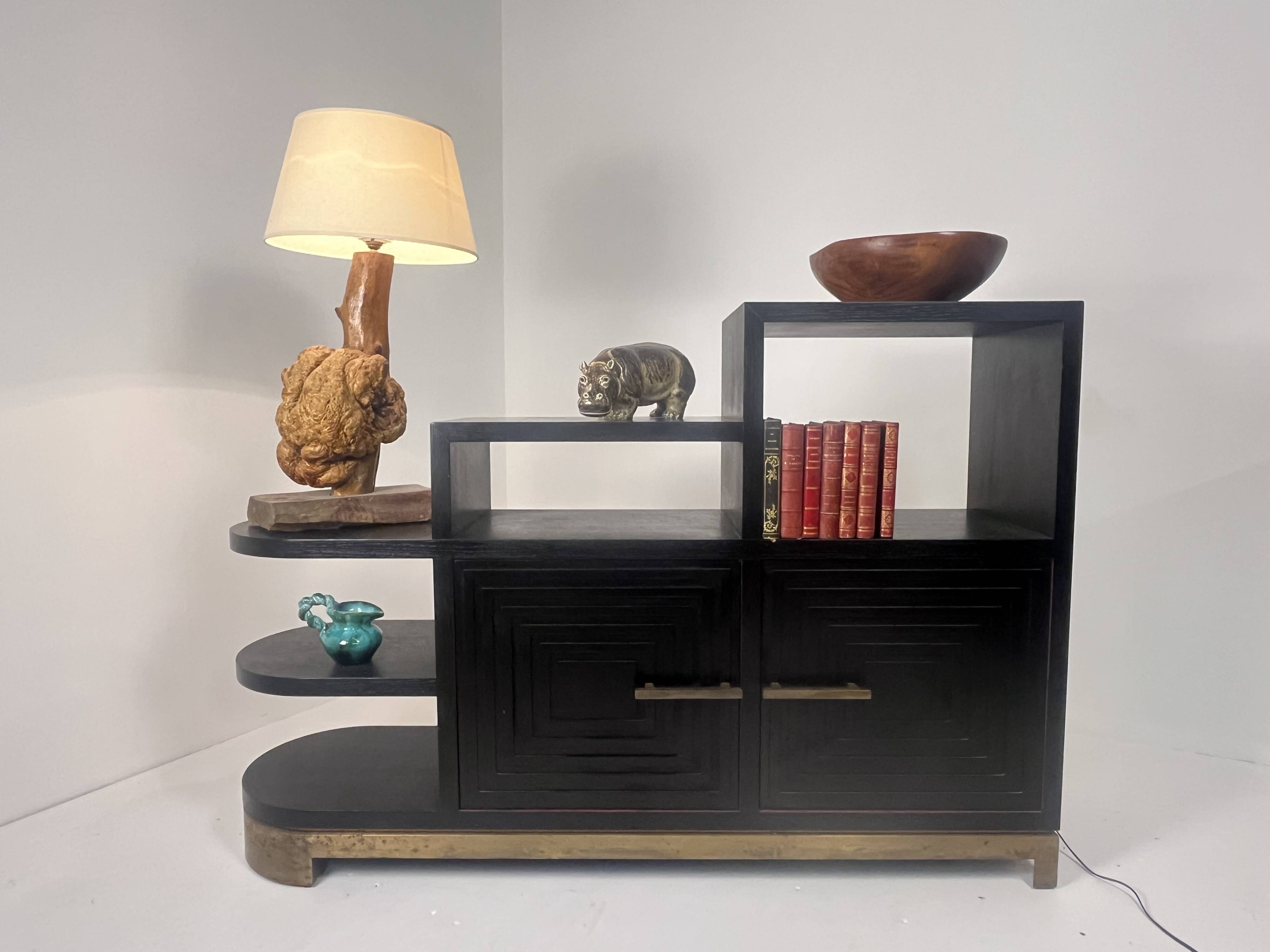 Meuble buffet asymétrique des années 1990