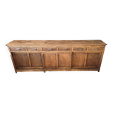 Old pharmacy cabinet from the 1950s width 263 cm