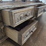 Louis XIII style oak desk