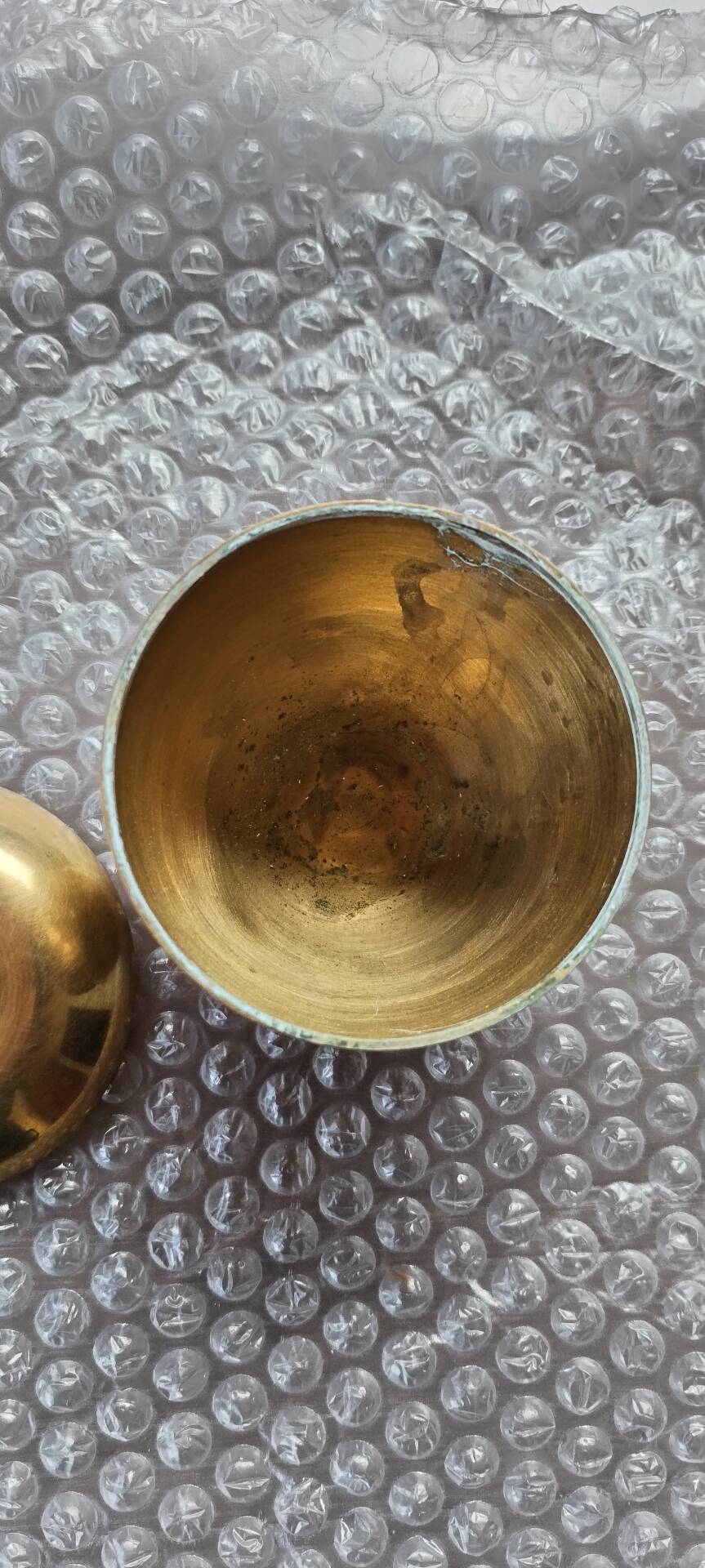 Tray or jewellery box in gilded brass