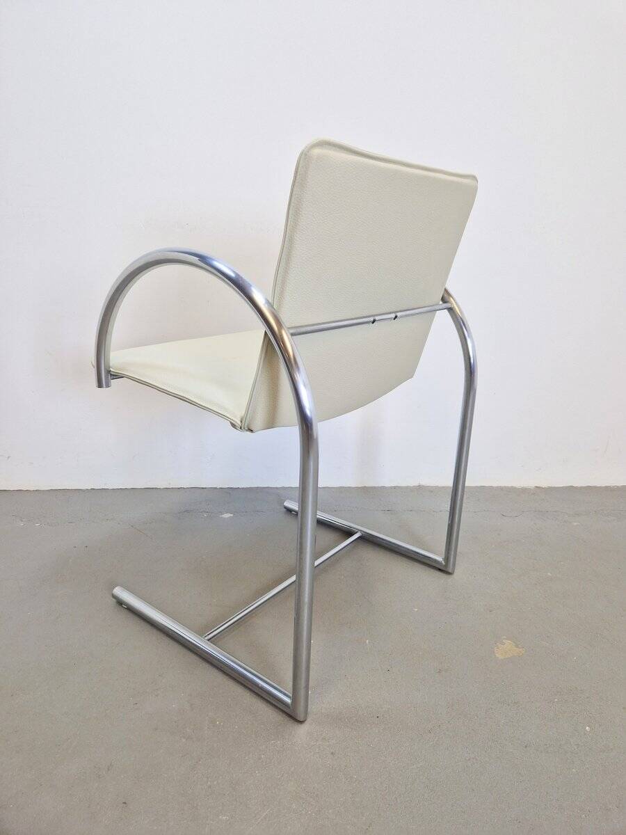 Postmodern Leather Cirkel Chairs by Karel Boonzaaijer & Pierre Mazairac for Metaform, 1980s, Set of 4