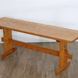 Vintage wood bench from the 1970s