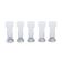Set of five glasses, Italian design, 1970s, made in Italy