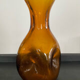 Vintage vase in bubbled glass paste