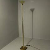 Lampadaire Hollywood Regency en laiton par Baulmann, années 1980
