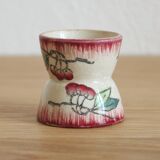 Old diabolo egg cup in Longwy iron clay