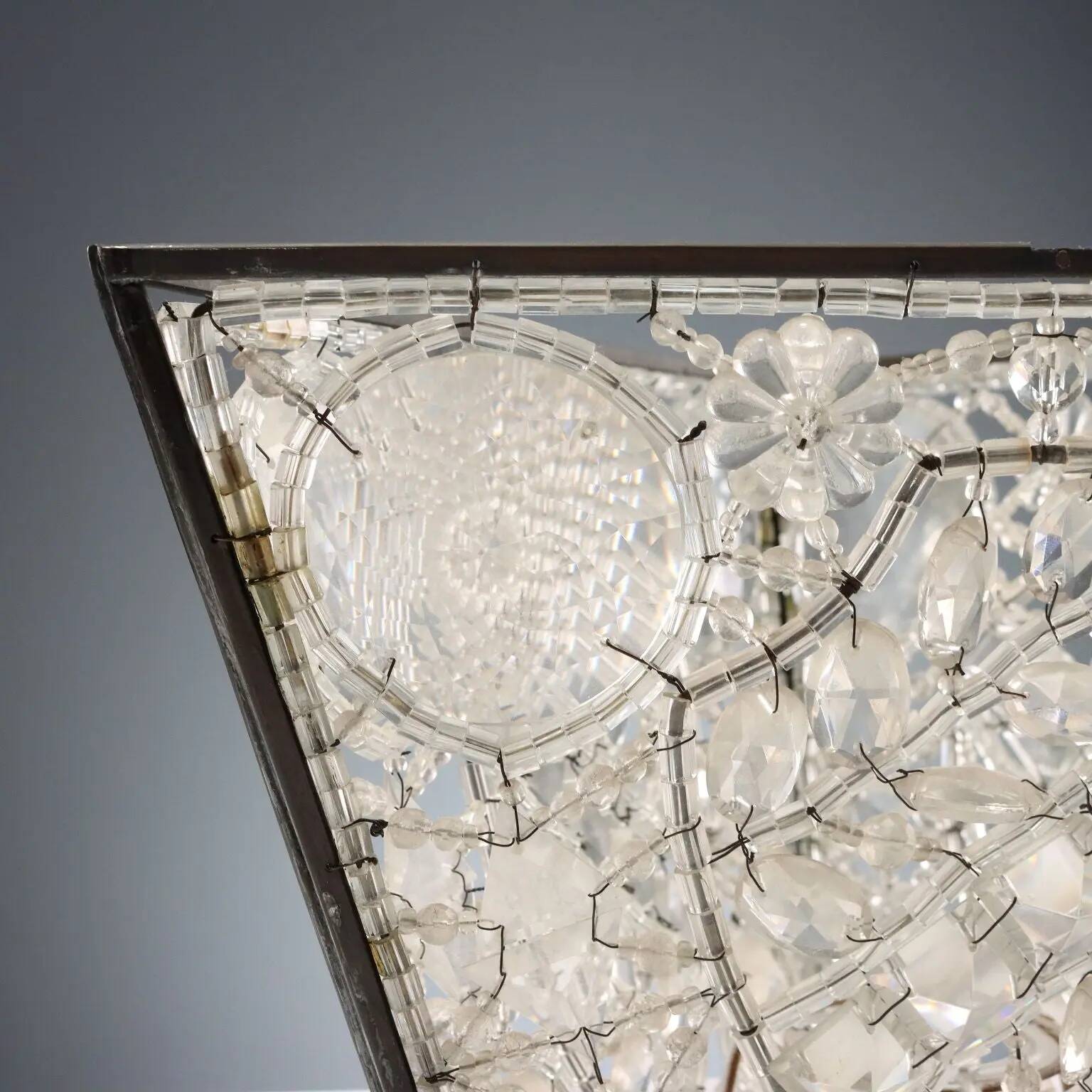 Abats-jours en verre de Murano et métal, Italie, XIX-XXe siècle