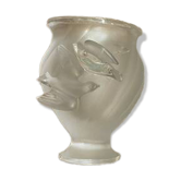 Vase décor oiseaux en cristal Lalique France signé de la marque