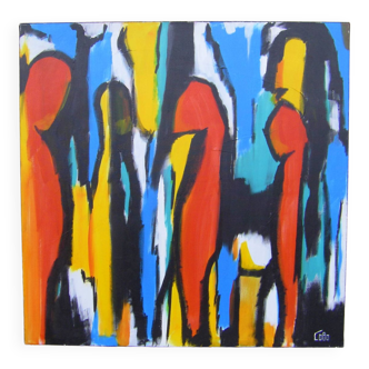 Contemporary painting 100 x 100.