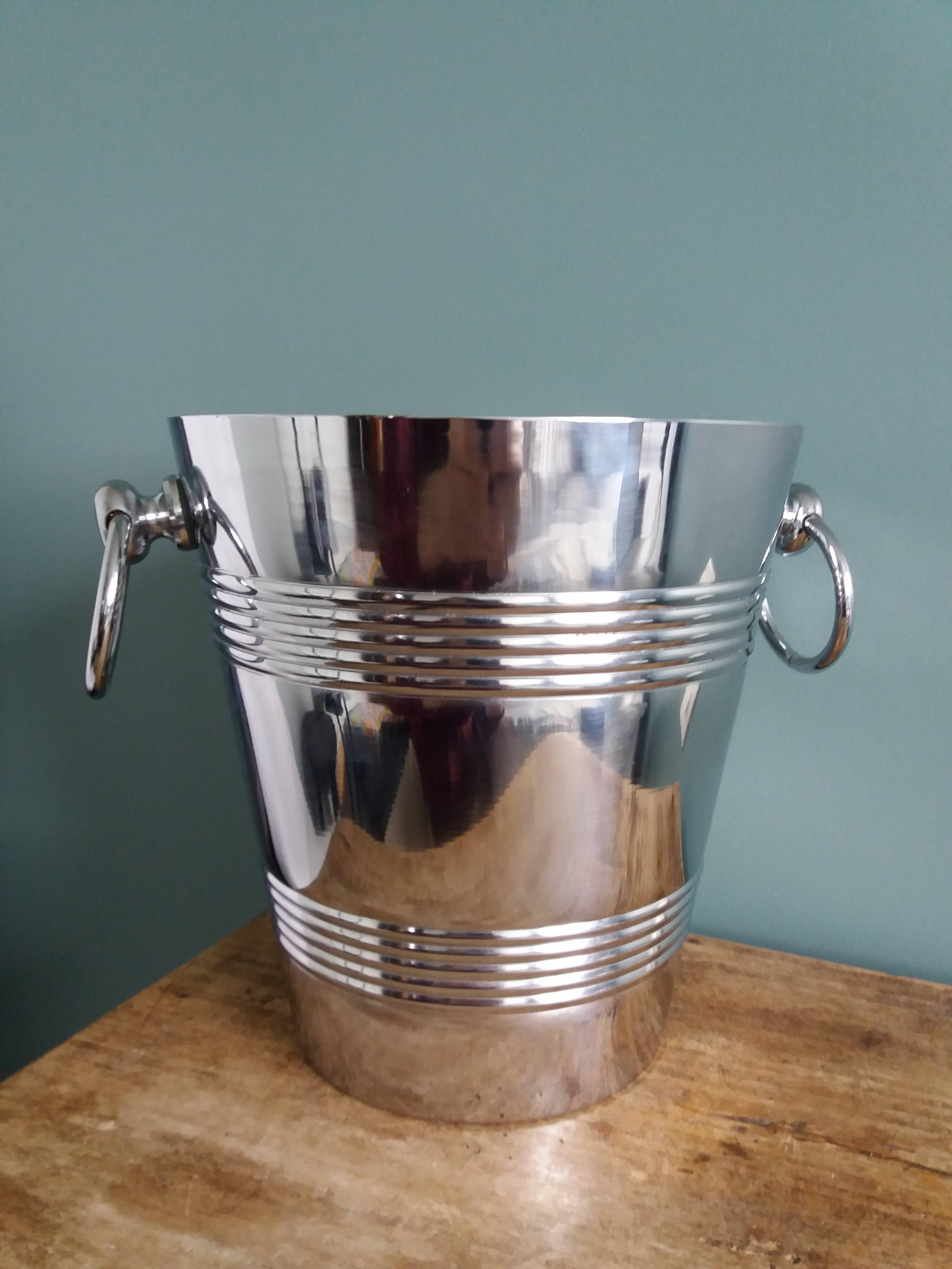 Silver-plated champagne bucket
