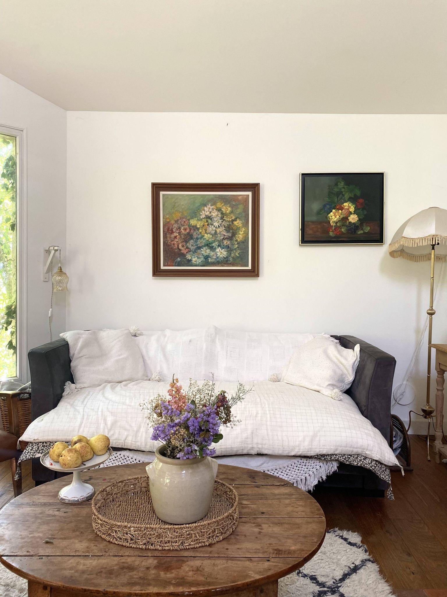 Huile sur toile - Bouquet impressionniste - 1950 il