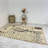 Handmade Moroccan Berber carpet 245 x 147 CM