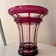 Baccarat vase in dark pink crystal