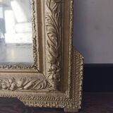 Miroir en bois sculpté fin XIXe