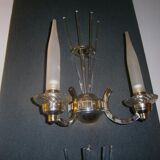 Art deco period, pair of wall sconces
