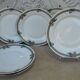 6 assiettes dessert porcelaine ancienne Art Deco Pierre Guez Marseille