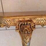 Wall-mounted half-moon console