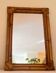 Vintage Italian mirror in bamboo and rattan, 1950s.