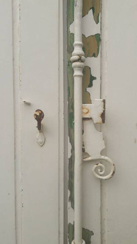 Shutters 4 leaves H148xW245cm (2) antique oak louvres pair 2