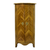 Small 18th century marquetry corner cabinet