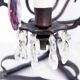 Girandole lamp in crystal and iron