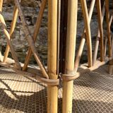 Vintage 4-sided rattan screen