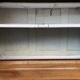 Louis Philippe style sideboard in solid walnut with 3 doors and 1 pull-out shelf.