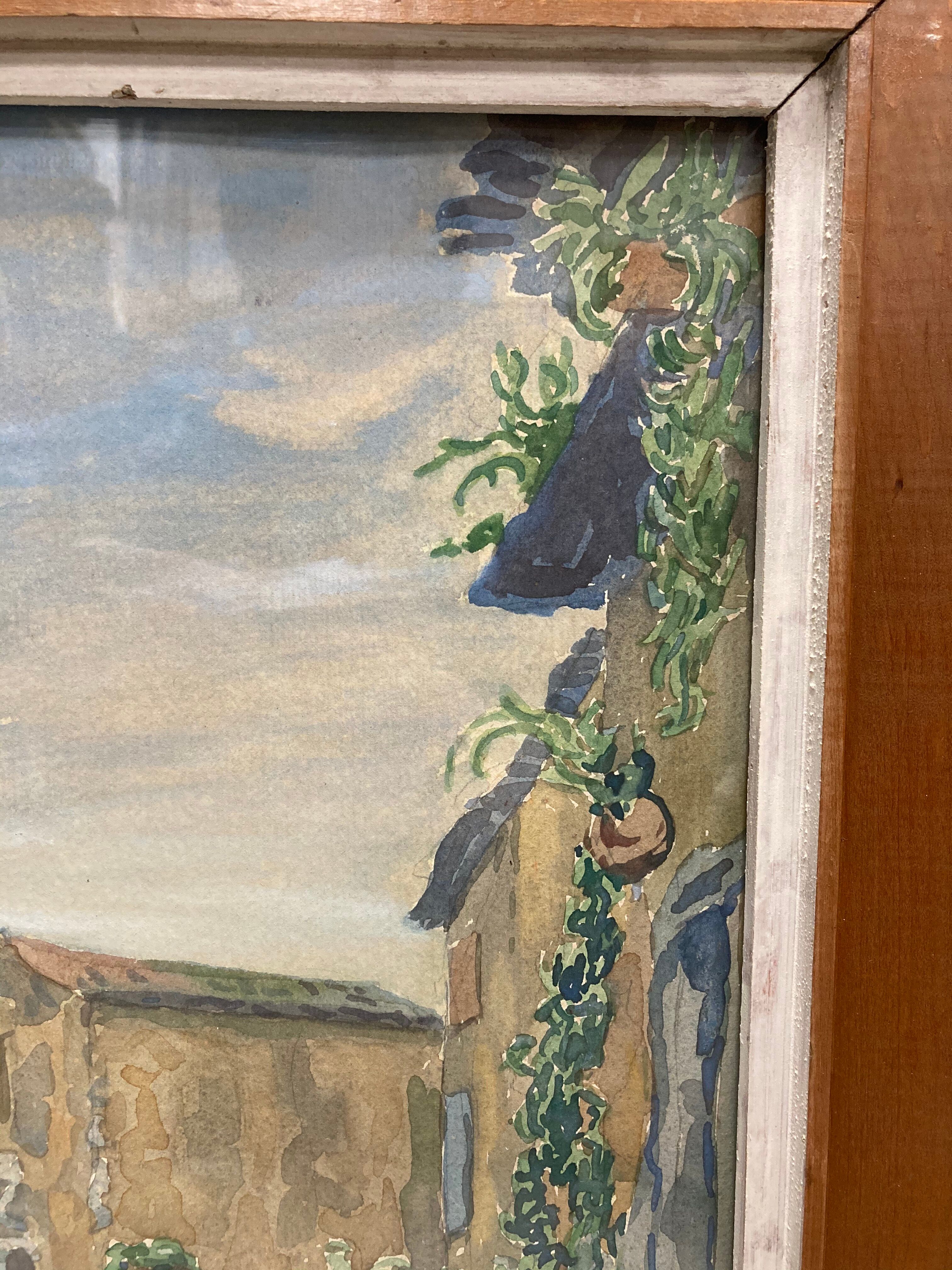 Aquarelle encadrée