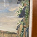 Framed watercolor