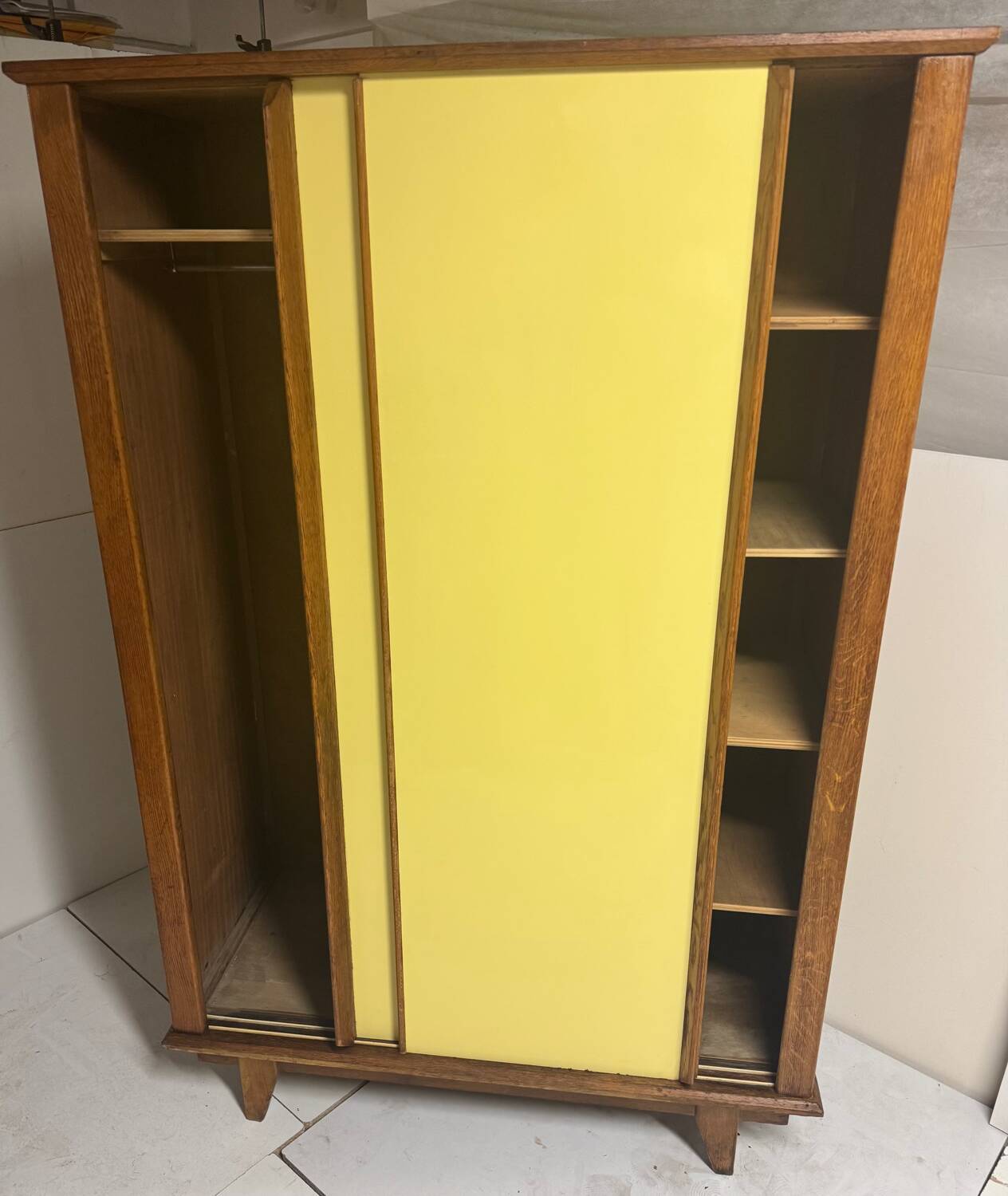 Vintage cabinet with tapered legs